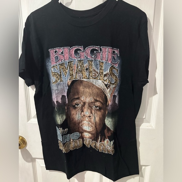 Men’s Black Biggie Graphic T-Shirt - Picture 1 of 4